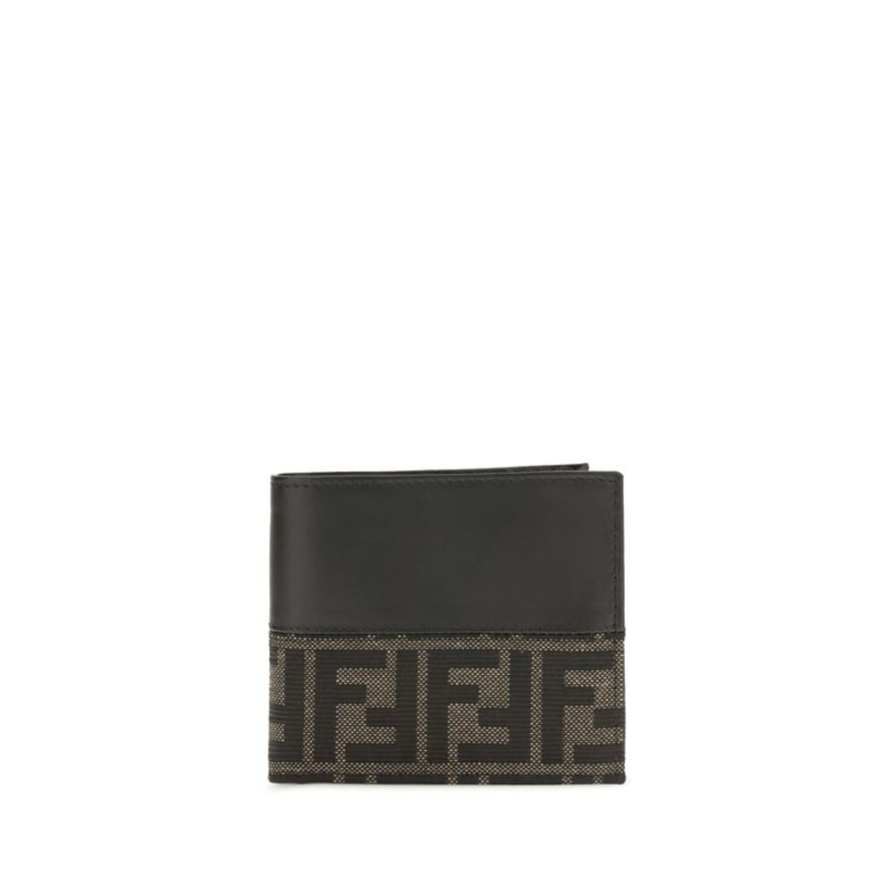 Fendi Men Ff Jacquard Bifold Wallet